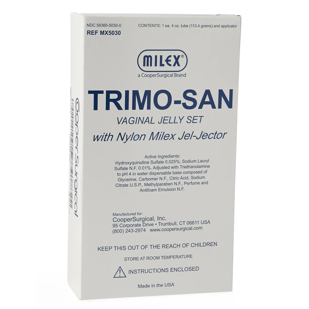Milex Trimo-San Vaginal Jelly 4 oz Feminine Deodorant Pasteur Pharmacy