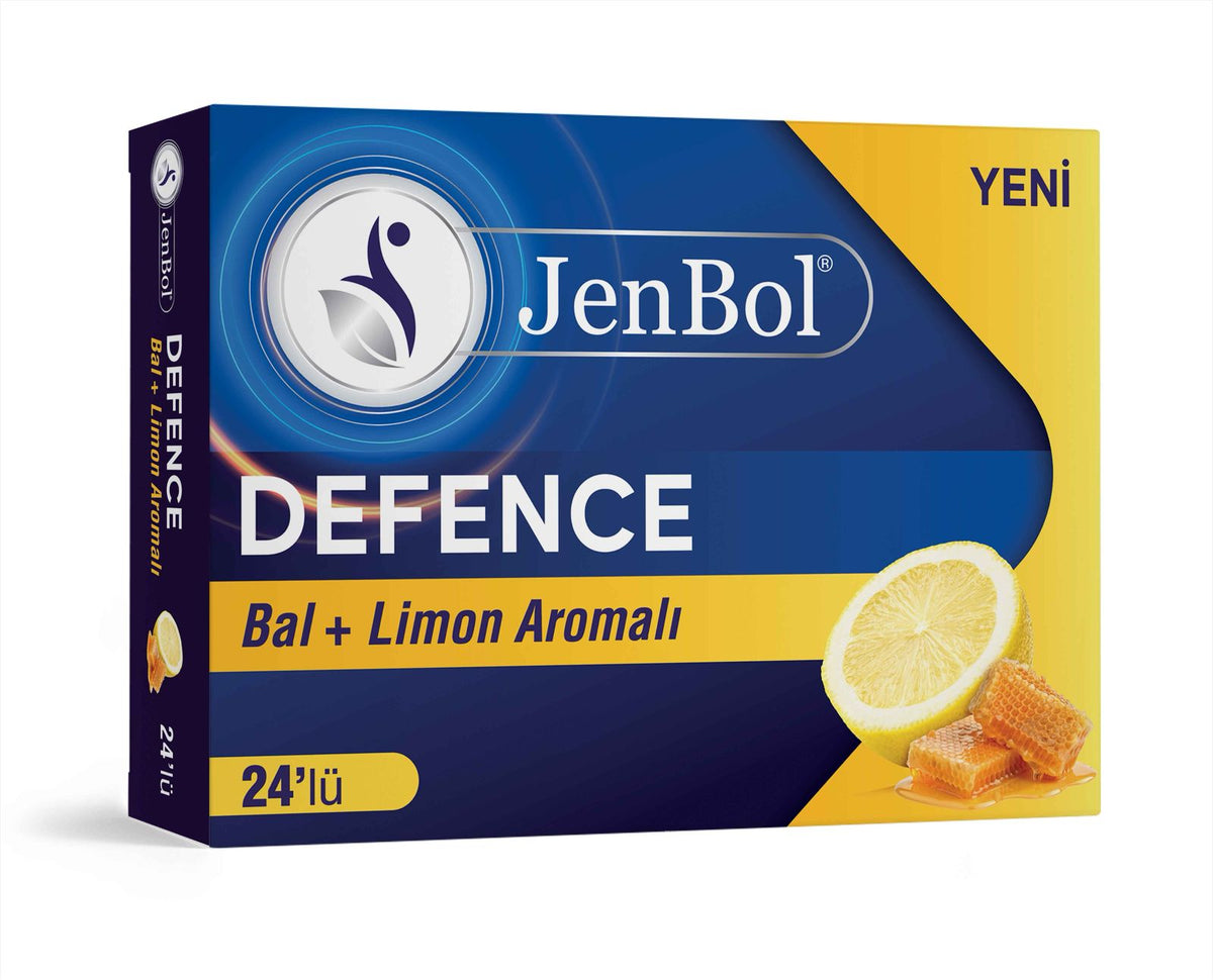 Jenbol Defence Honey & Lemon Lozenges 24 Drops