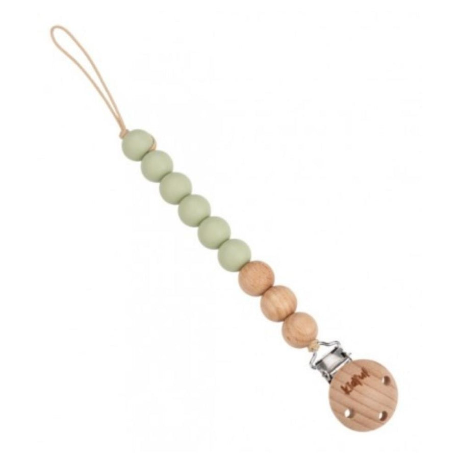 Kidful Wooden Pacifier Clip Aloe for Baby Comfort 1 Piece
