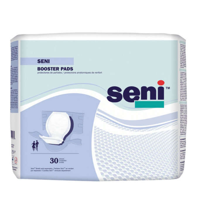 Seni Booster Pads, Adult, Moderate Absorbency (Case of 4 packs, 30 pads per pack) Incontinence Aids Pasteur Pharmacy