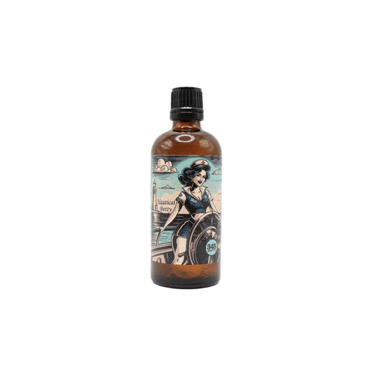 345 Soap Co. Nautical Betty Shaving Collection Shaving Set Pasteur Pharmacy Aftershave Splash 3.4 oz