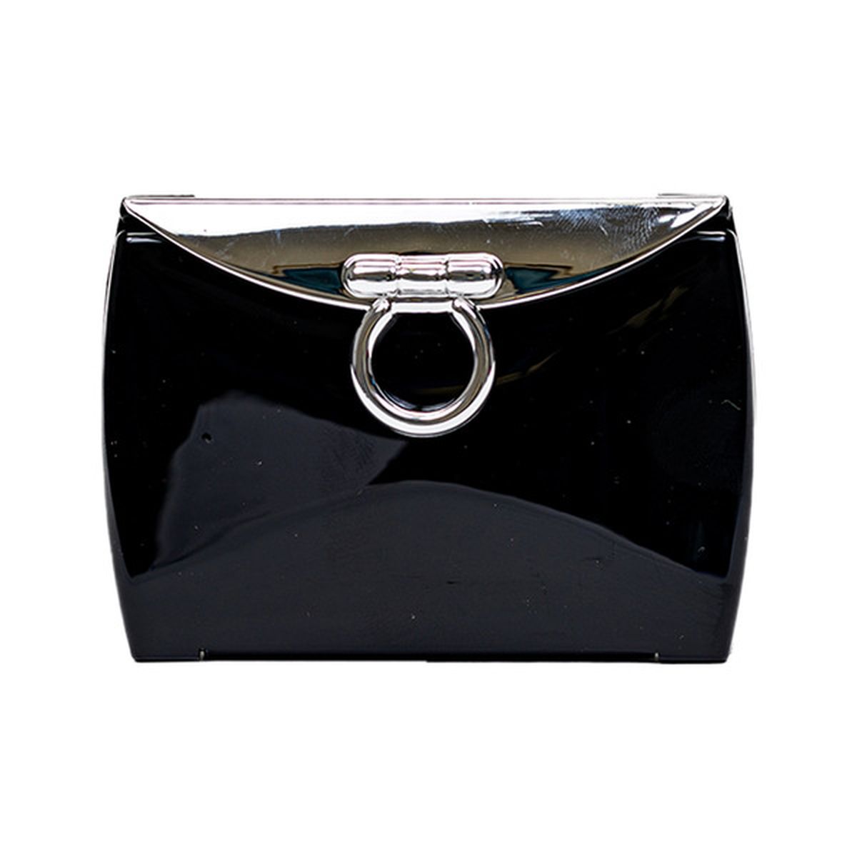 Brandon Evening Clutch Compact Mirror Collection Apparel & Accessories Pasteur Pharmacy Midnight Black