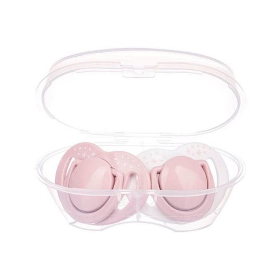 Mamajoo Orthodontic Pacifier with Storage Box Powder Pink 6m+
