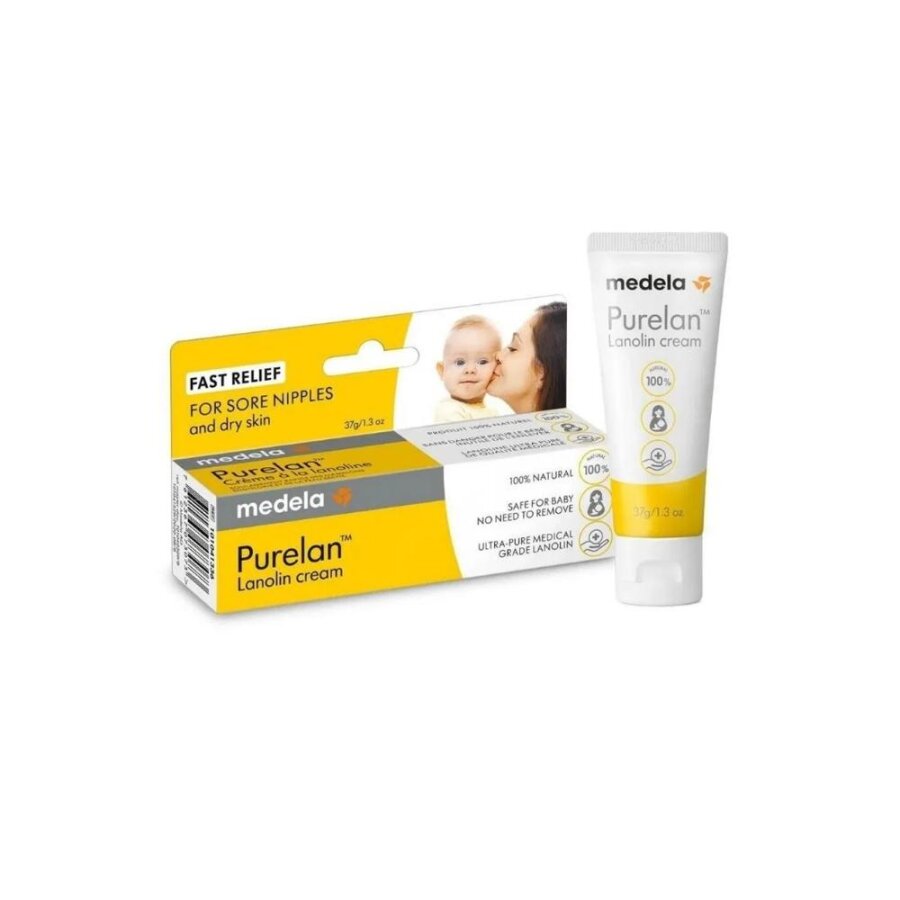 Medela Purelan Lanolin Nipple Cream for Soothing Relief 37g