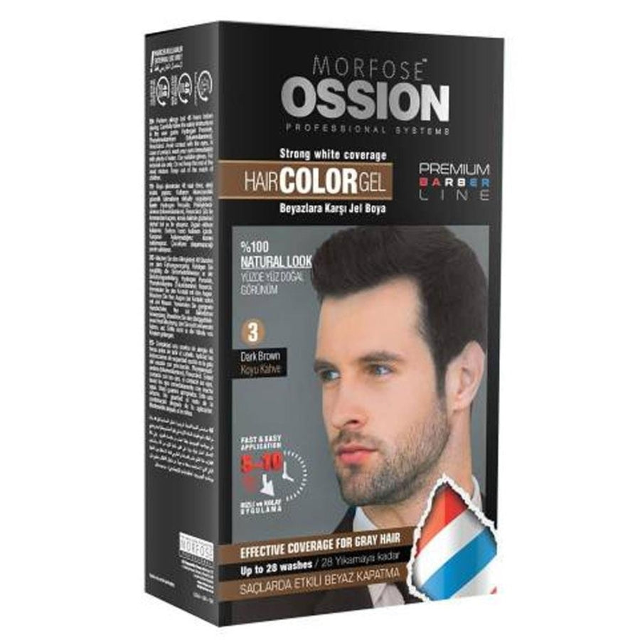 Morfose Ossion Gel Hair Color 3 Dark Brown 60ml