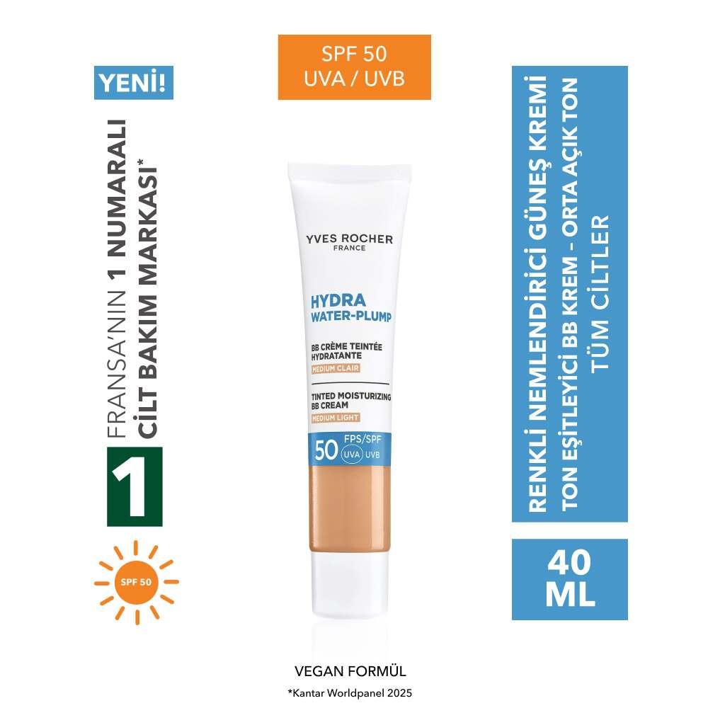 Yves Rocher Hydra Water Plump SPF 50 BB Cream Light-Medium 40ml