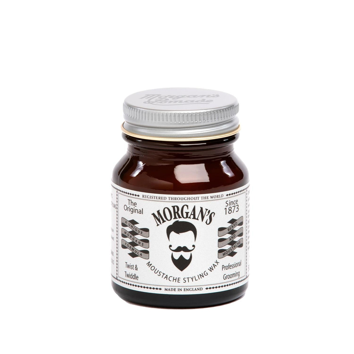 Morgan's Pomade Moustache Styling Wax - Strong Hold, 50g - Perfect for Moustache Grooming & Styling