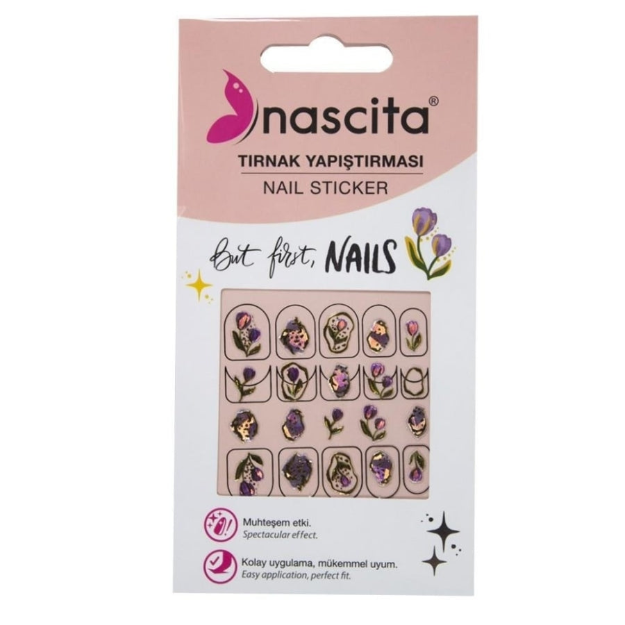 Nascita Nail Sticker 33 Floral & Butterfly Designs 1 pc