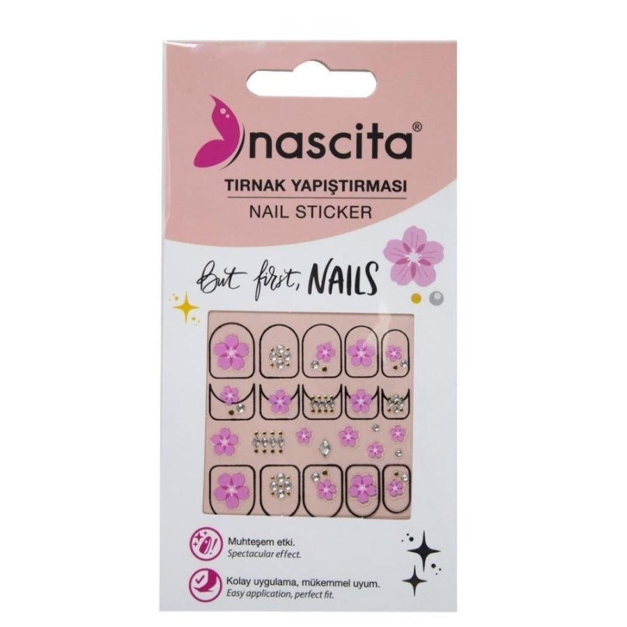 Nascita Autocollants pour ongles 34 Marguerites & Floral Nail Art 1 Pièce