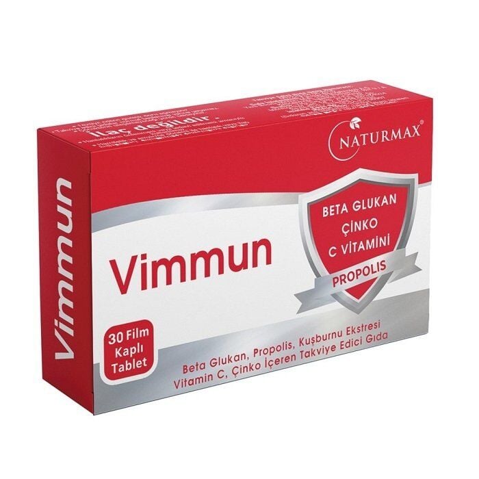 Complément alimentaire Naturmax Vimmun bêta-glucane et propolis, 30 comprimés