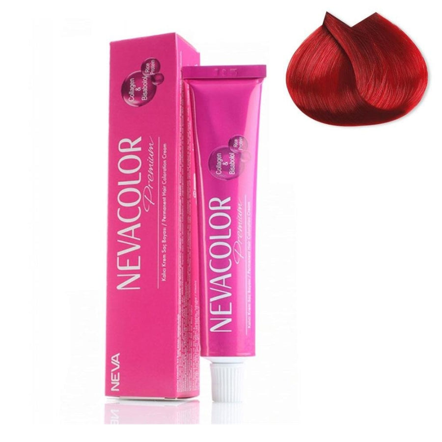Tinte para el cabello en tubo Nevacolor 0-66 Rojo Fuego Intenso 50 ml