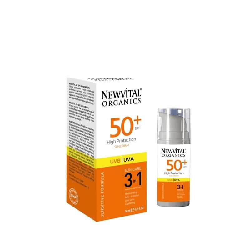 Newvital SPF 50+ Sunscreen High Protection for Sensitive Skin 50ml