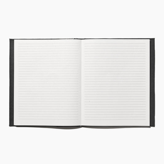Cuaderno de piel rayado