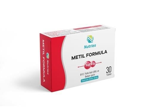 Nutries Metil Formula B-Vitamin Complex 30 Tablets