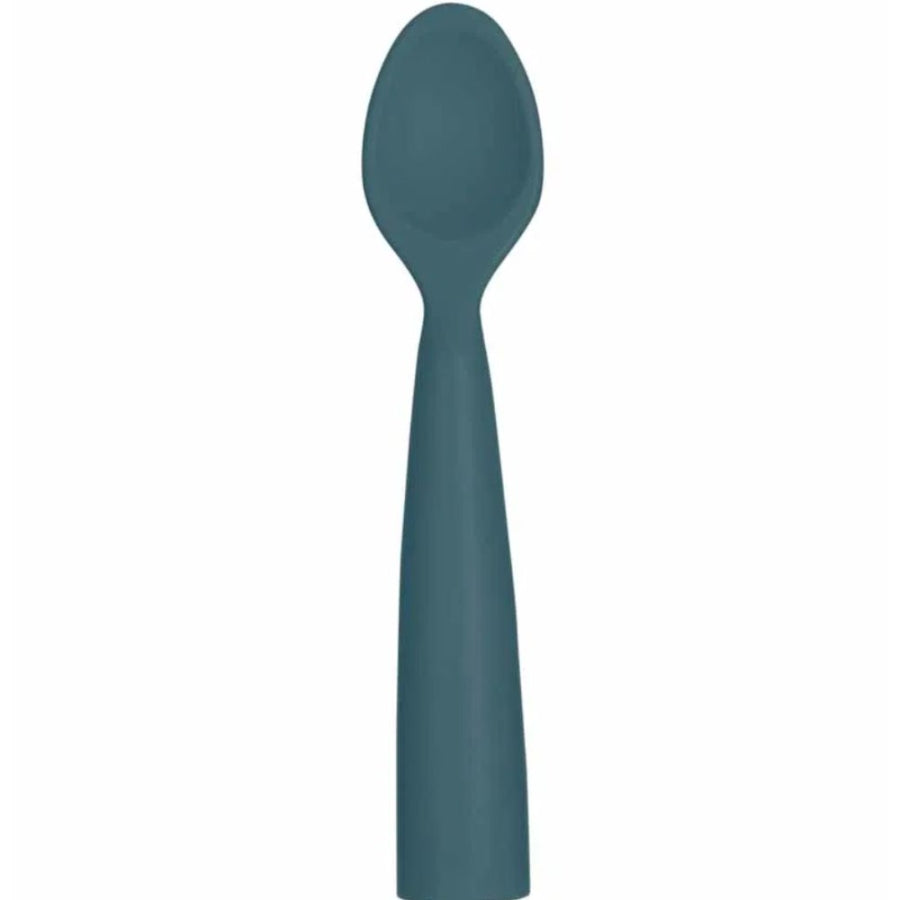 OiOi Nam Nam Silicone Baby Feeding Spoon Deep Blue 6m+