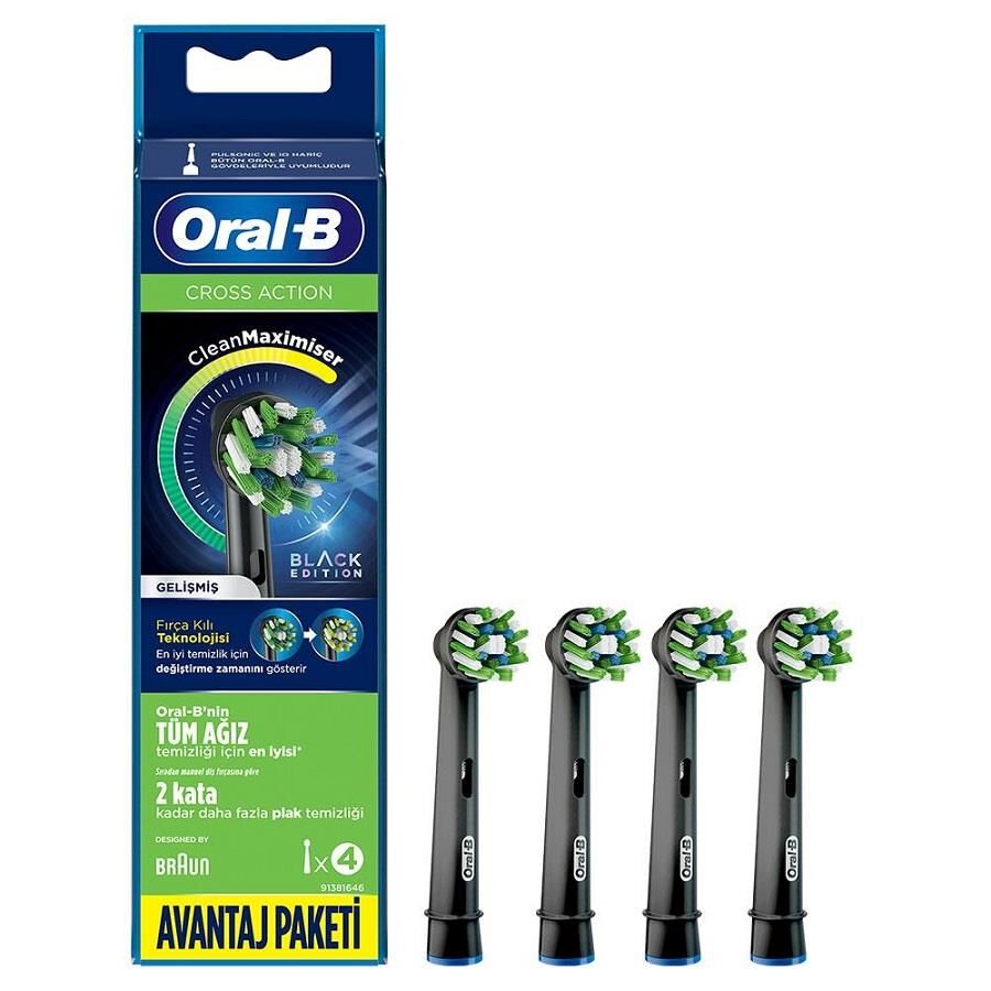 Oral-B CrossAction EB50 Replacement Toothbrush Heads 4 Count