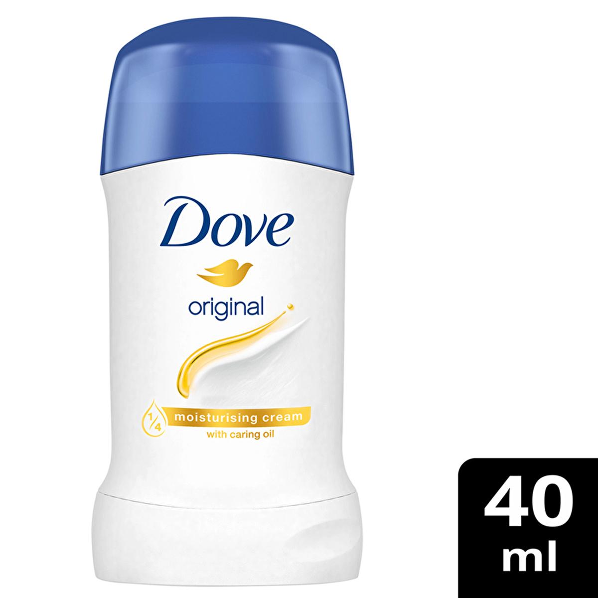 Dove Antiperspirant Deodorant Stick for Women - 48 Hour Protection, Moisturizing & Alcohol-Free - Original Scent
