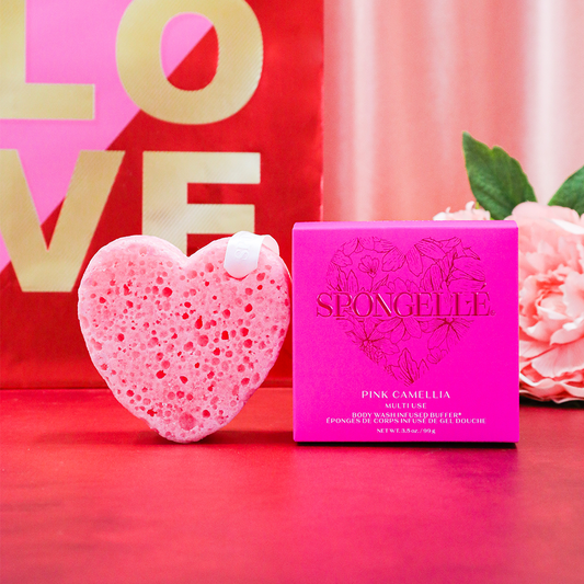 Camelia rosa | Búfer de corazón