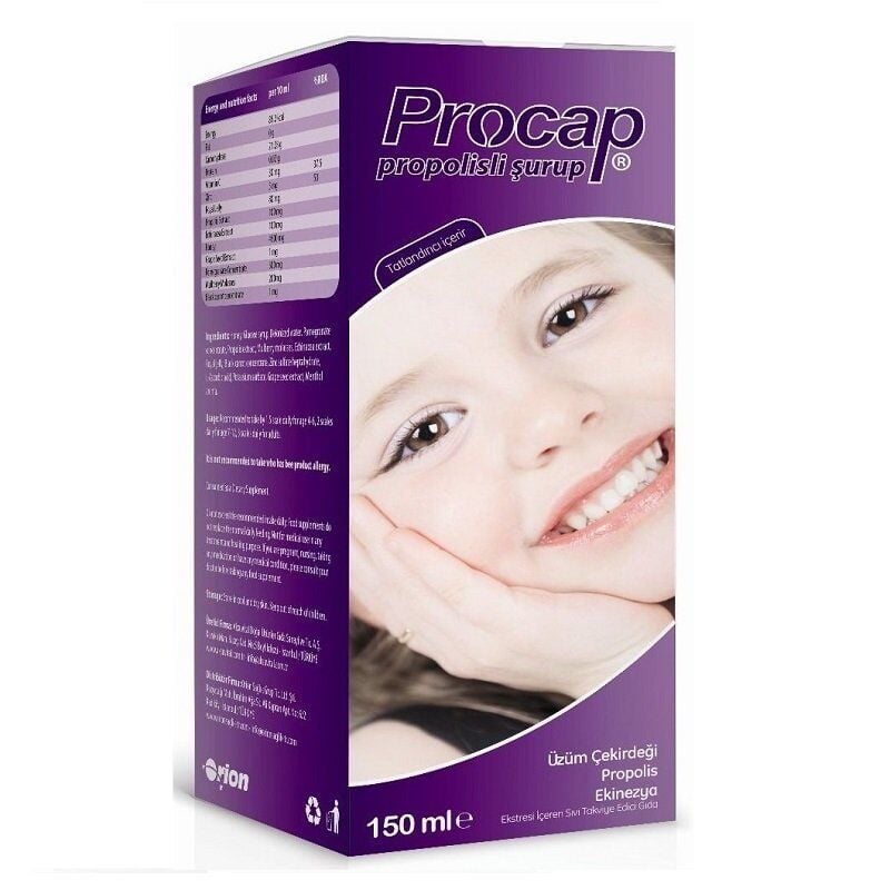 Sirop de propolis Orion Saglik Procap avec vitamine C, 150 ml