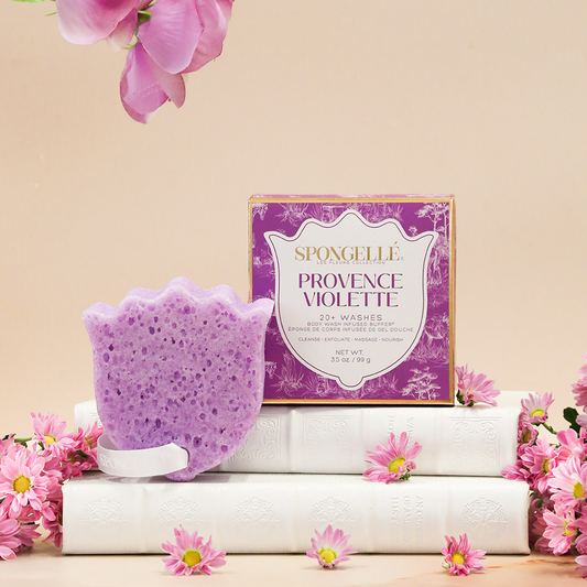 Violeta de Provenza | Esponja exfoliante corporal Les Fleurs