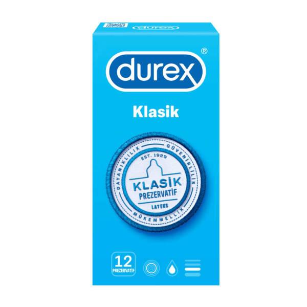 Durex Klasik Condoms - Trusted Contraception & STI Protection - 12 Count