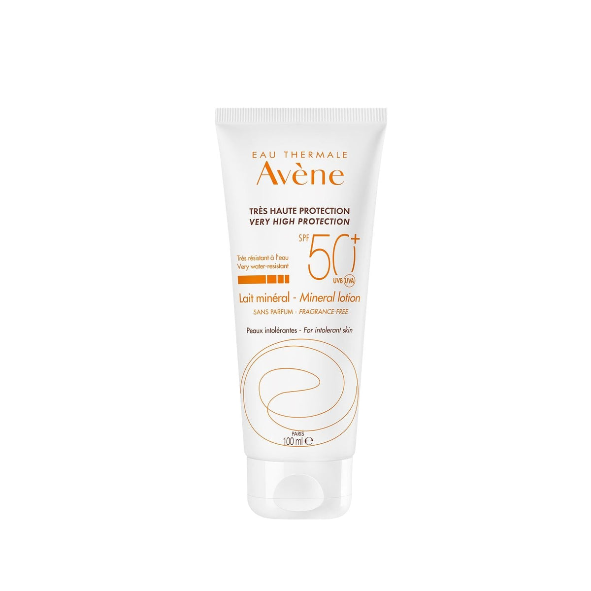 Avene Mineral Lotion SPF 50+ Sunscreen for Sensitive Skin - Gentle Mineral Formula, 3.38 fl oz