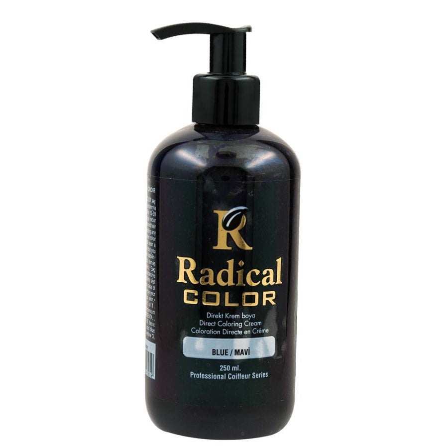 Radical Color Blue Cream Hair Dye Vibrant Semi-Permanent 250ml