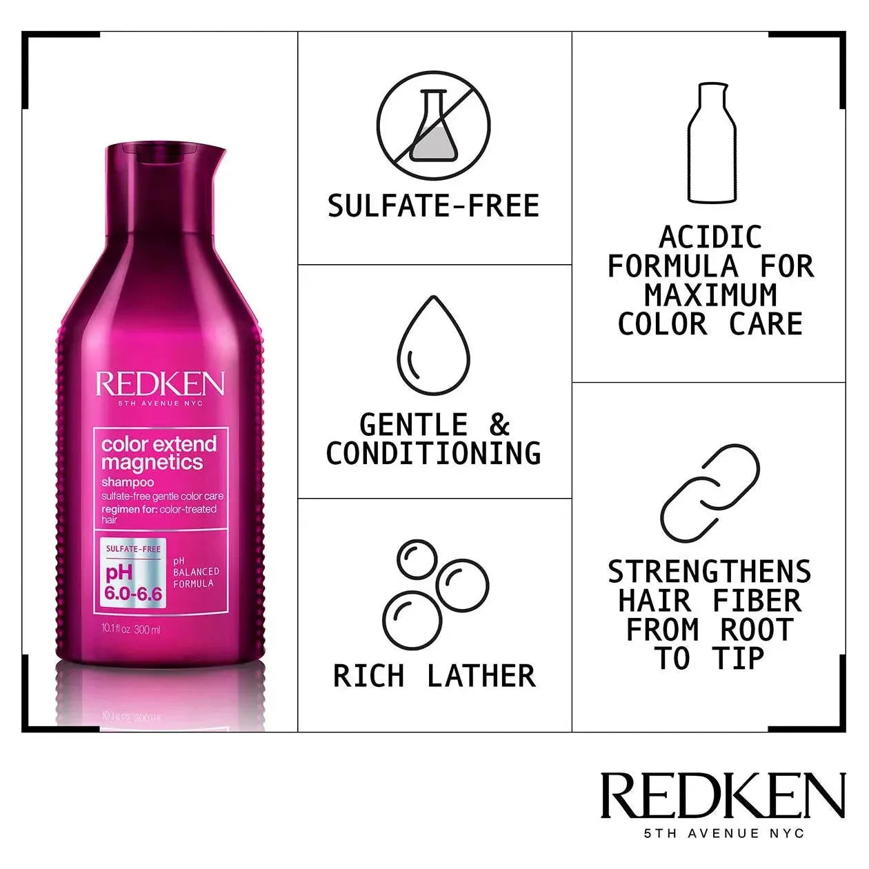 Redken Color Extend Magnetics Shampoo 10.1 oz Shampoo Pasteur Pharmacy