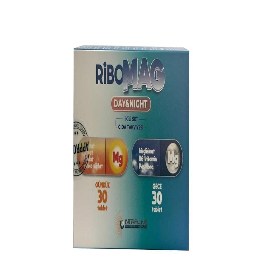 Ribogen Mag Day & Night Magnesium and Zinc Supplement 60 Tablets