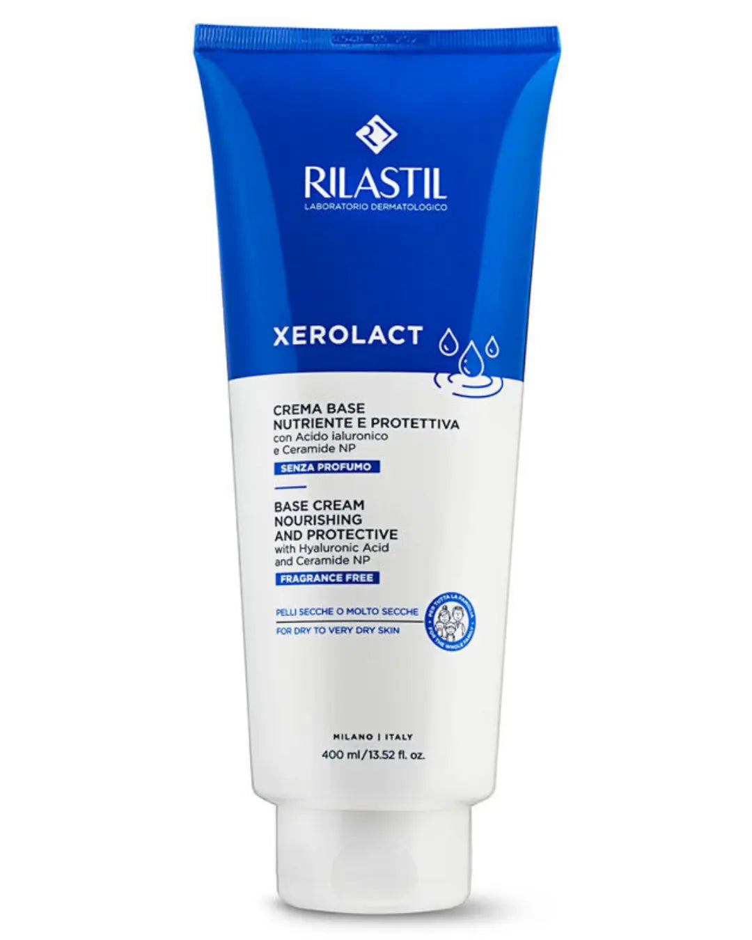 Crema hidratante diaria Rilastil Xerolact Base 400 ml