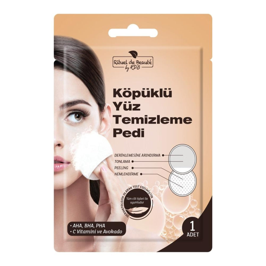 Rituel De Beaute Foaming Face Cleansing Pad with AHA & BHA