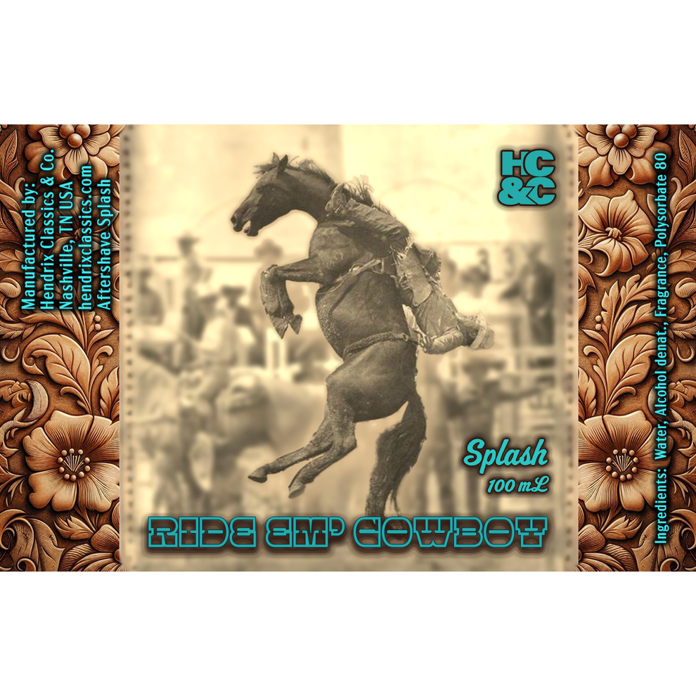 HC&C Ride Em Cowboy Shaving Collection Shaving Kit Pasteur Pharmacy Aftershave Splash 100ml