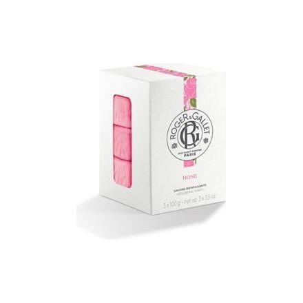 Roger & Gallet Rose Wellbeing Soaps Box of 3x3.5 oz Bar Soap Pasteur Pharmacy