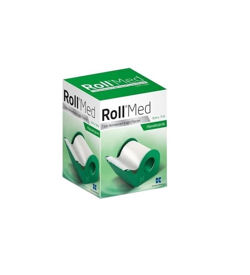 Rouleau de ruban adhésif médical non tissé 5 cm x 5 m