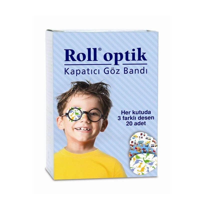 Roll Optik Adhesive Eye Patches for Boys 20 Count