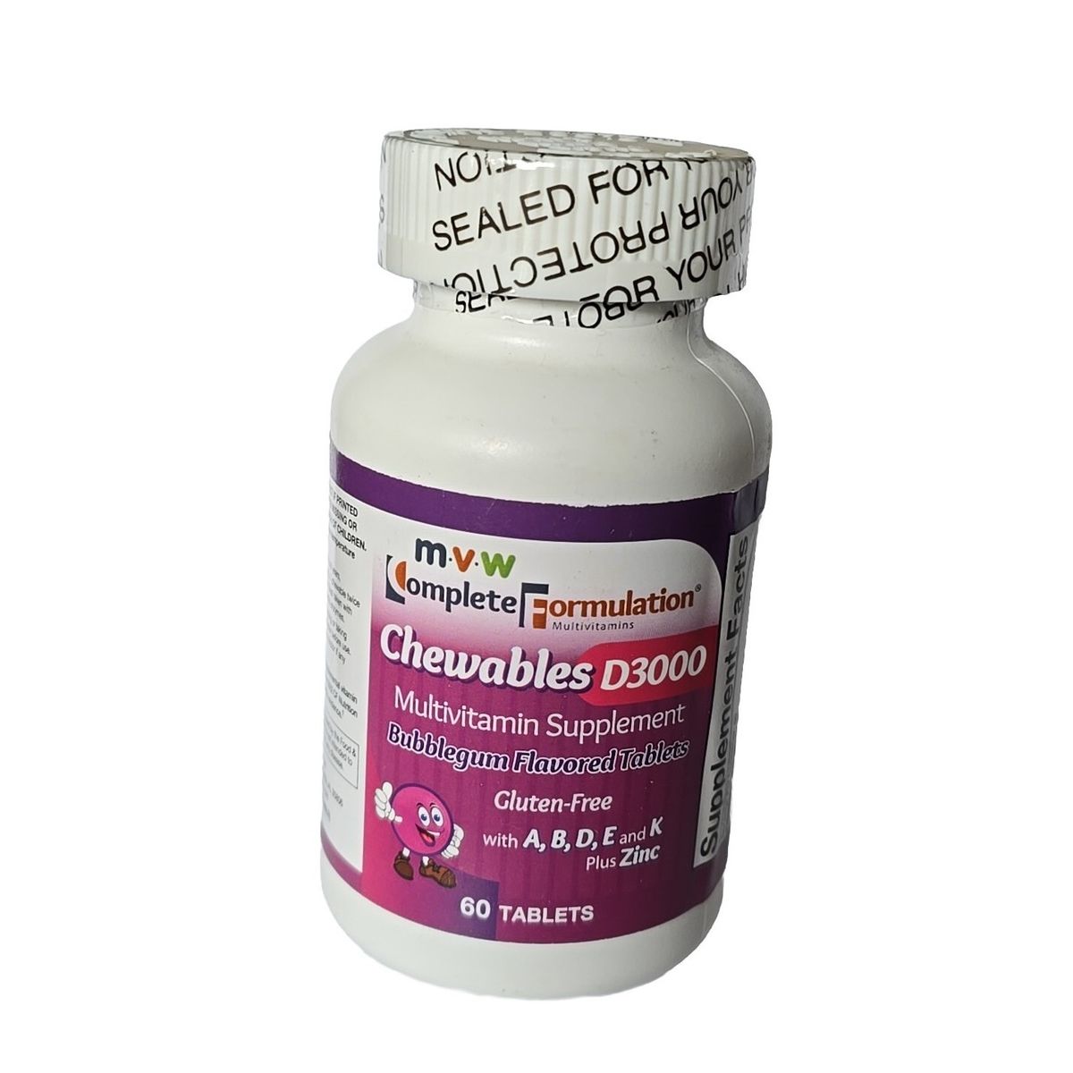 Children's Multivitamin Chewable Tablets – Bubble Gum Flavor (60 Count) Vitamins & Supplements Pasteur Pharmacy