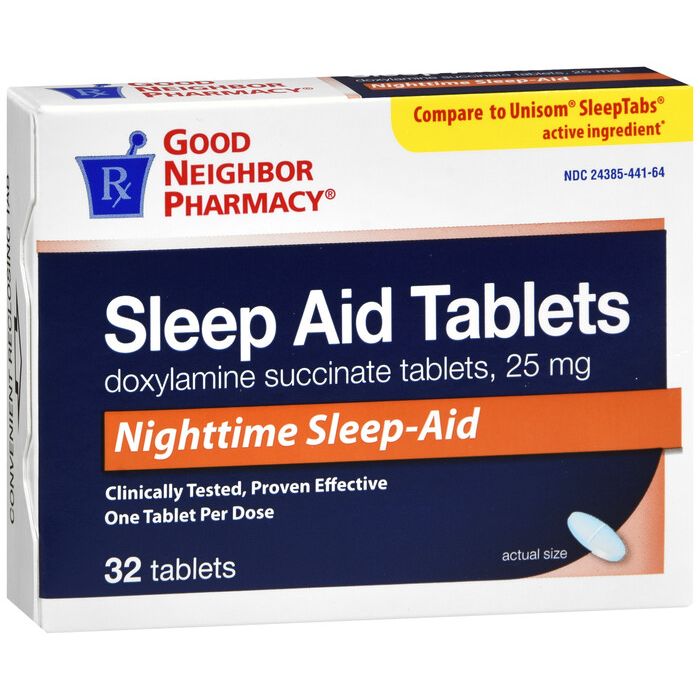 GNP Nighttime Sleep Aid 25mg Tablets (32 Count) Sleeping Aids Pasteur Pharmacy