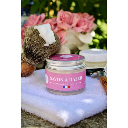Martin de Candre Rose Collection Shaving Soap Shaving Soap Pasteur Pharmacy Glass Bowl 50g