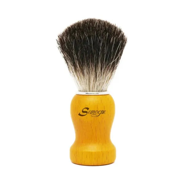 Semogue Pharos-c3 Pure Grey Badger Shaving Brush - Yellow Shaving Brush Pasteur Pharmacy