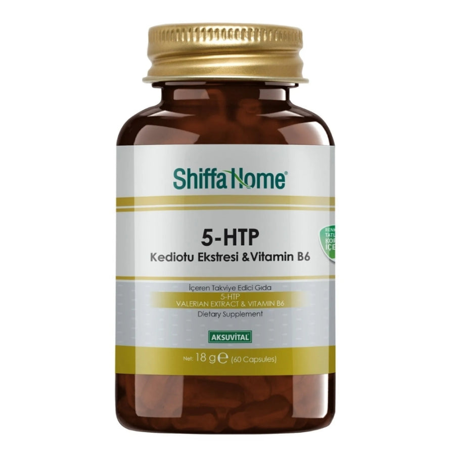 Suplemento dietético de 5-HTP Shiffa Home para el equilibrio diario, 60 tabletas