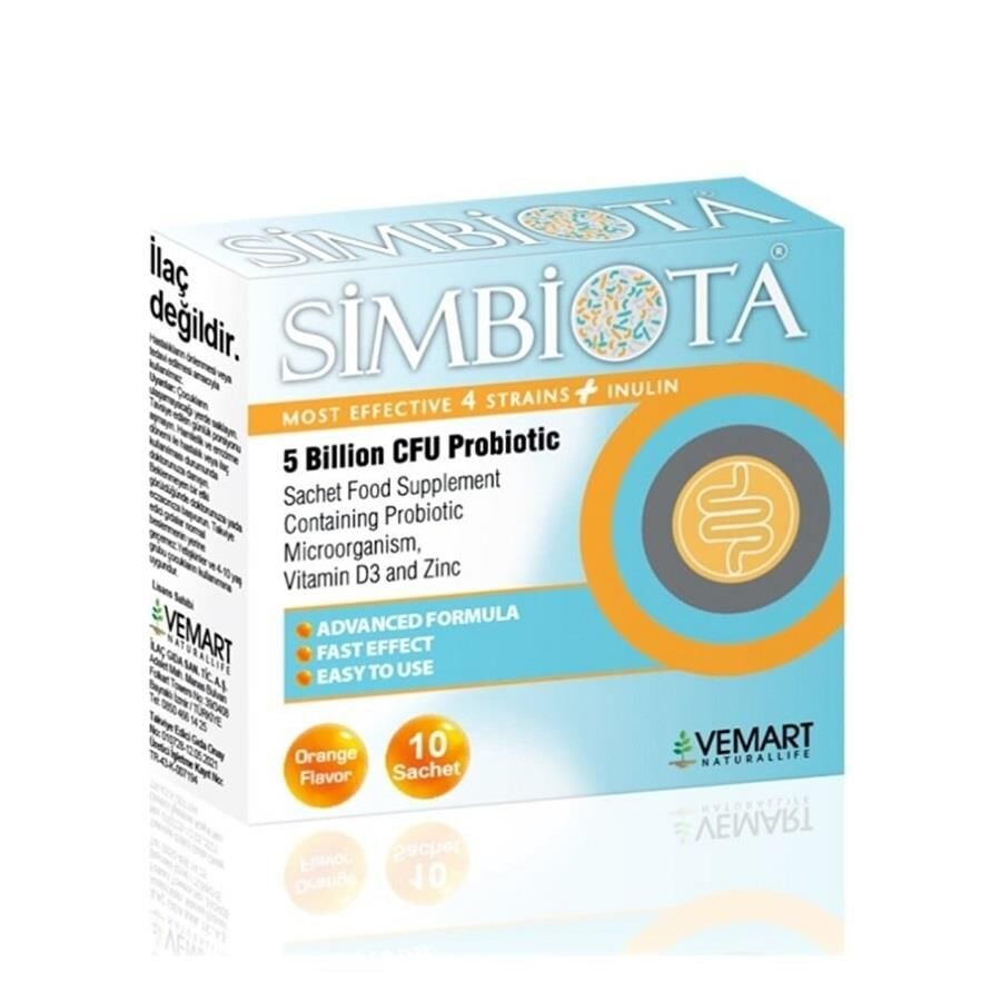 Vemart Naturallife Simbiota 5 Billion CFU Probiotic 10 Sachets