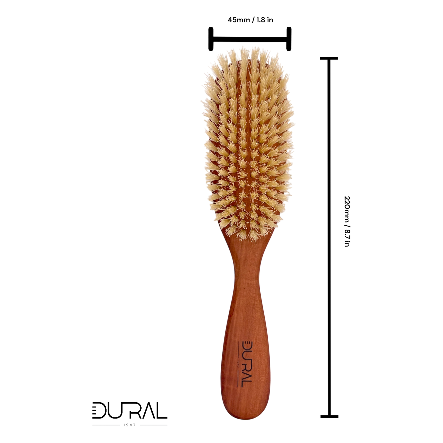 Dural Pear Wood big oval hair brush with natural bristles Hair Brush Pasteur Pharmacy