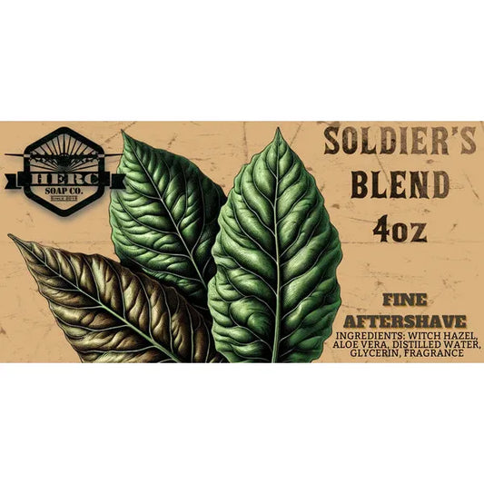 Herc Soap Co. Soldier's Blend Shaving Collection Shaving Set Pasteur Pharmacy Aftershave Splash 4 Oz
