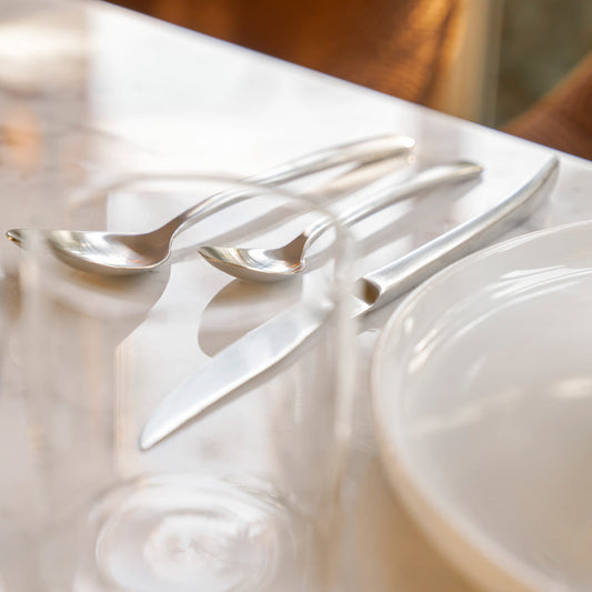 18/10 Stainless Steel Forged Flatware Set (20 Ct) Household Public Goods
