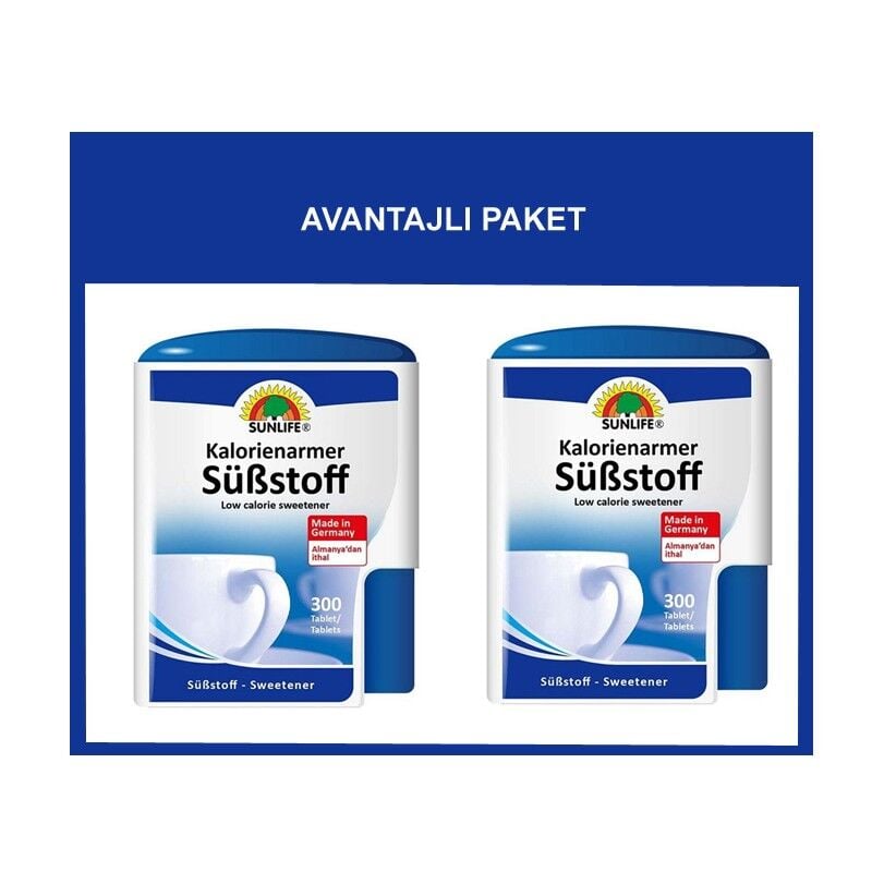 Comprimés édulcorants Sunlife, substitut de sucre hypocalorique, 600 unités