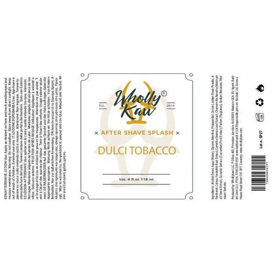 Wholly Kaw Dulci Tabacco Shaving Collection Shaving Set Pasteur Pharmacy Aftershave Splash 4 oz