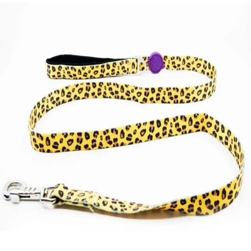 Tailpetz Leopard Print Dog Leash M for Secure Walking