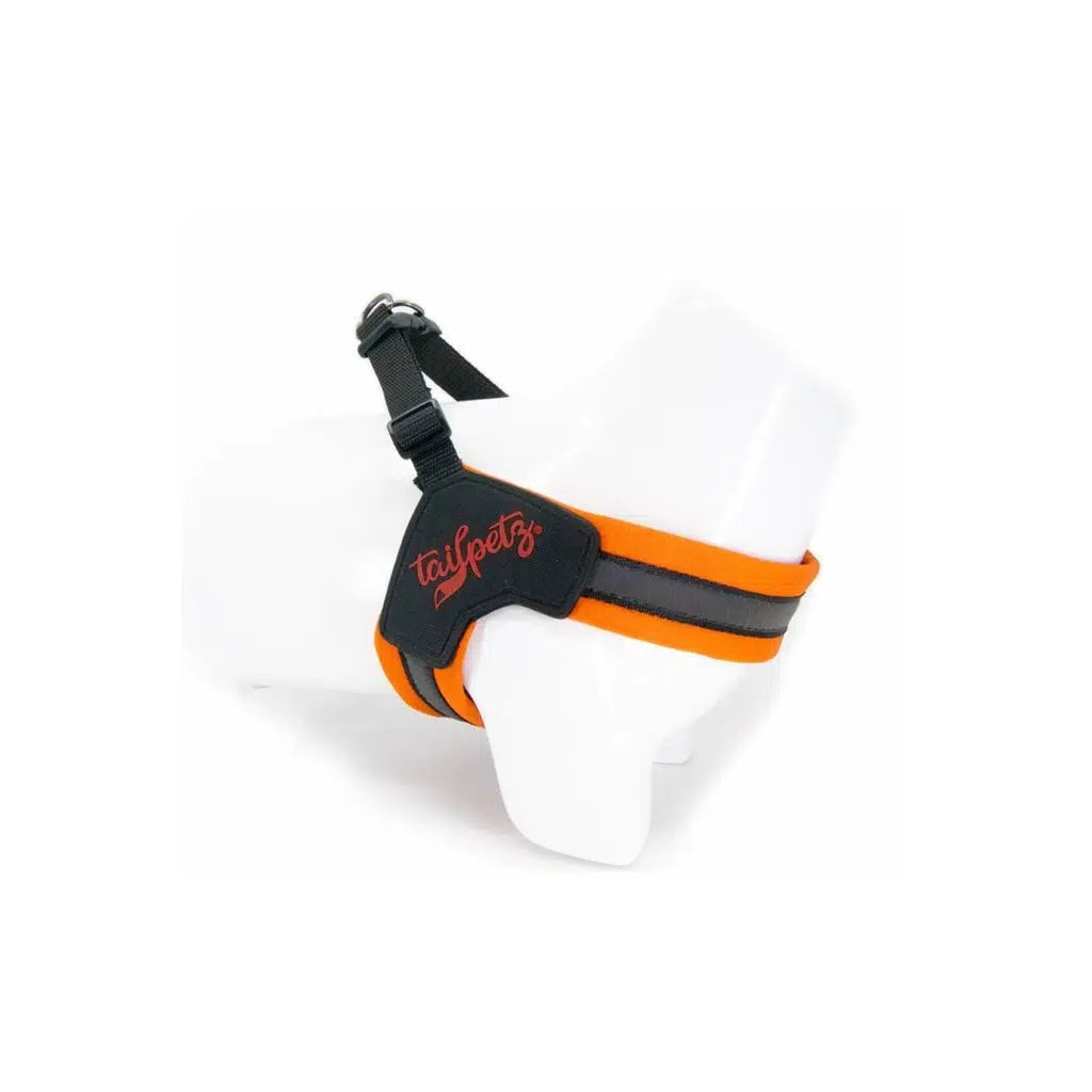 Tailpetz V-Harness Neon Orange Dog Chest Harness Large