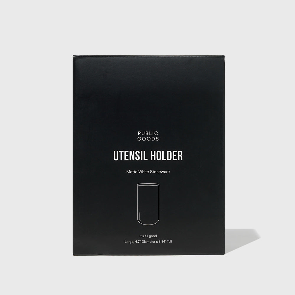 Tall Stoneware Utensil Holder Public Goods
