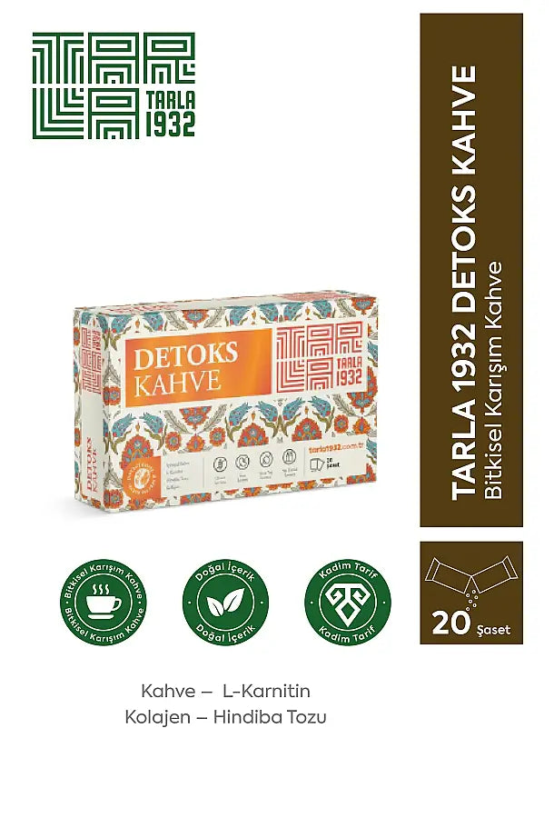 Tarla 1932 Detox Coffee with Herbal Extracts 20 Sachets